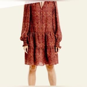 Max Studio Boho Paisley Tiered Dress XS